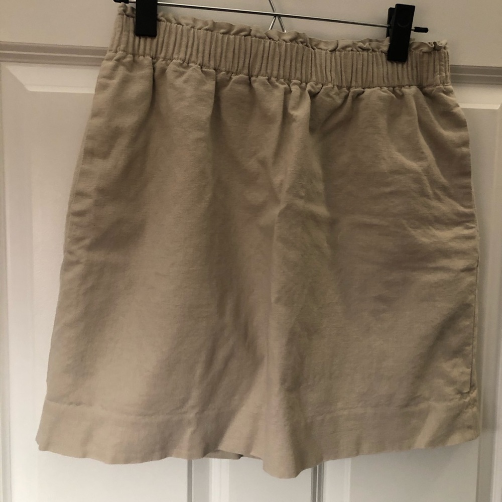JCREW Factory linen sidewalk skirt Size 8